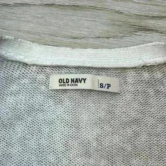 Old Navy Tan & White Polka Dot Cardigan Size Small - Picture 5 of 8